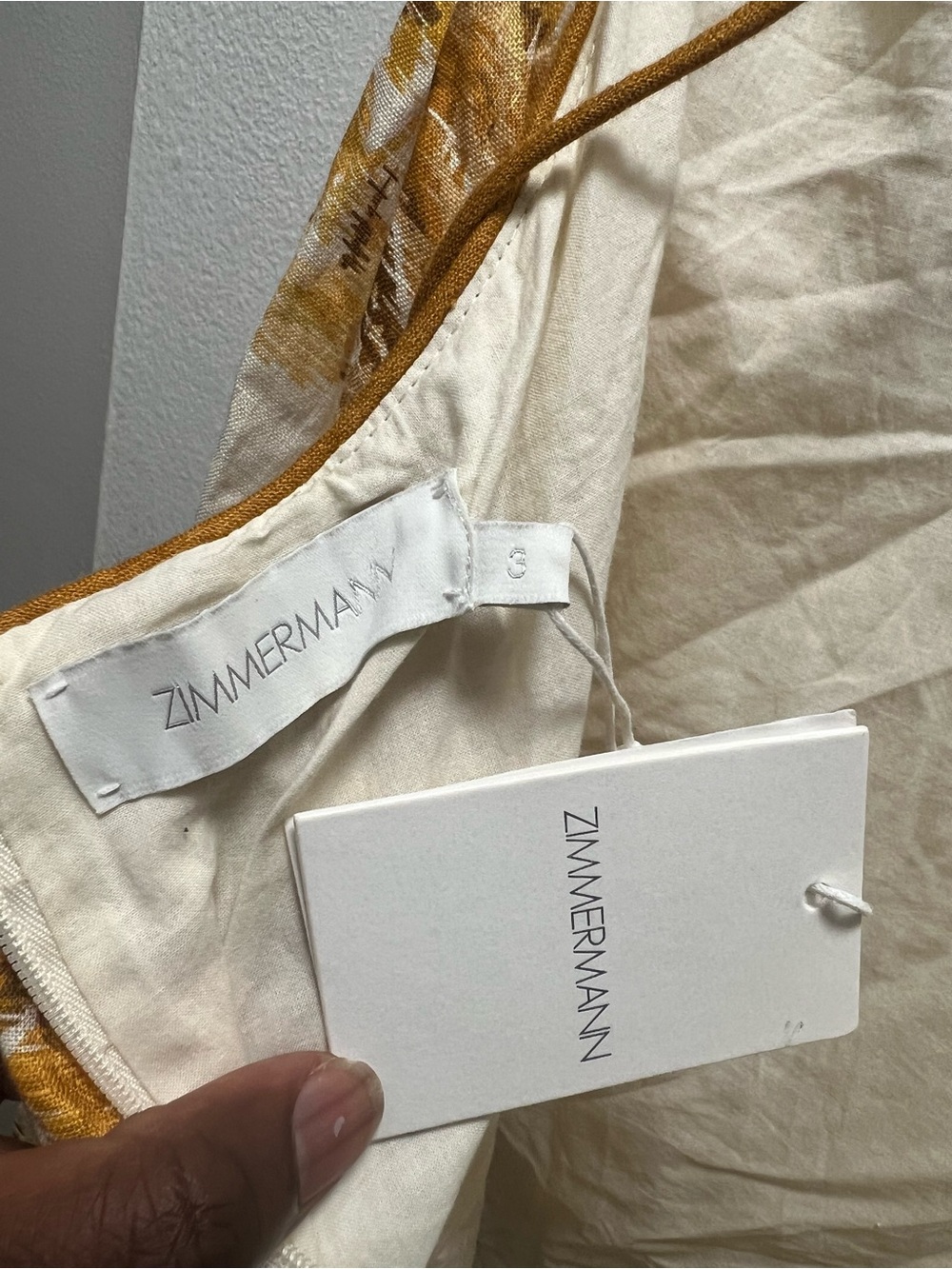 Zimmermann Aliane Floral Linen Midi Dress - Picture 6 of 8